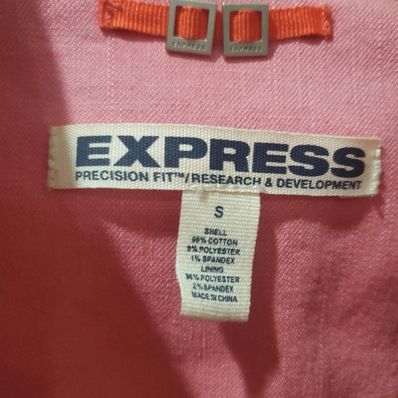 Cotton Candy pink faux denim Party Jacket - Picture 4 of 6